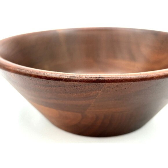 Vermillion Snack Salad Bowls Real‎ Walnut Wood Turned 5.75" Made in the USA MO - Picture 5 of 12